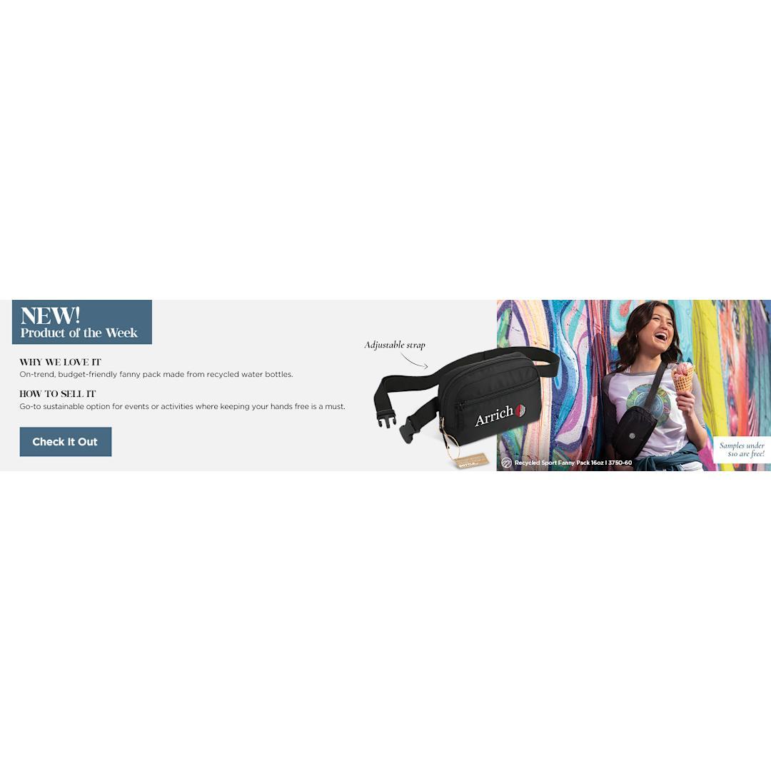 Recycled sport fanny pack Black miniatura 53