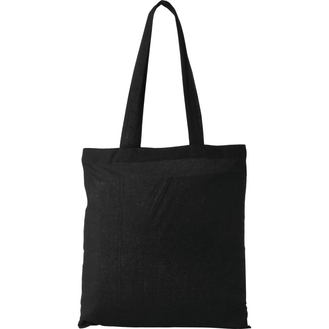 Carolina 4oz cotton canvas tote Black front