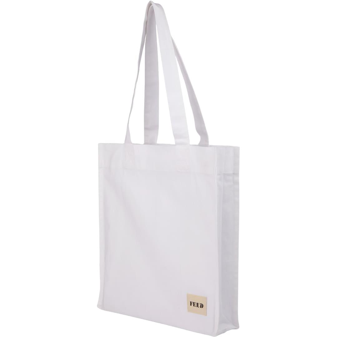 Feed organic cotton book tote Black miniatura 12