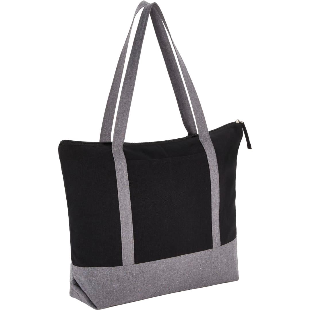 Repose 10oz recycled cotton zippered tote Grey miniatura 3