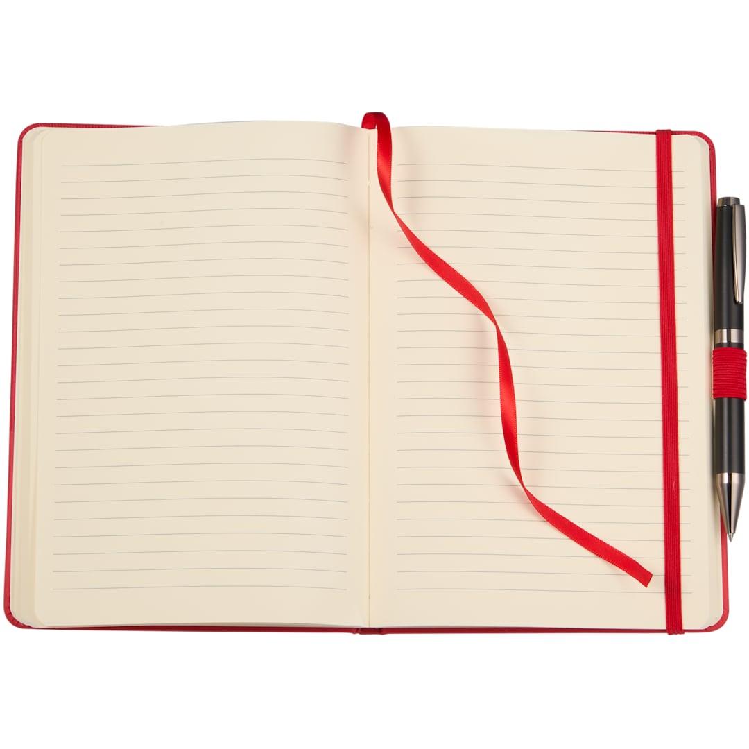 5.5X 8.5 fsc® recycled ribbed bound journal Black miniatura 21