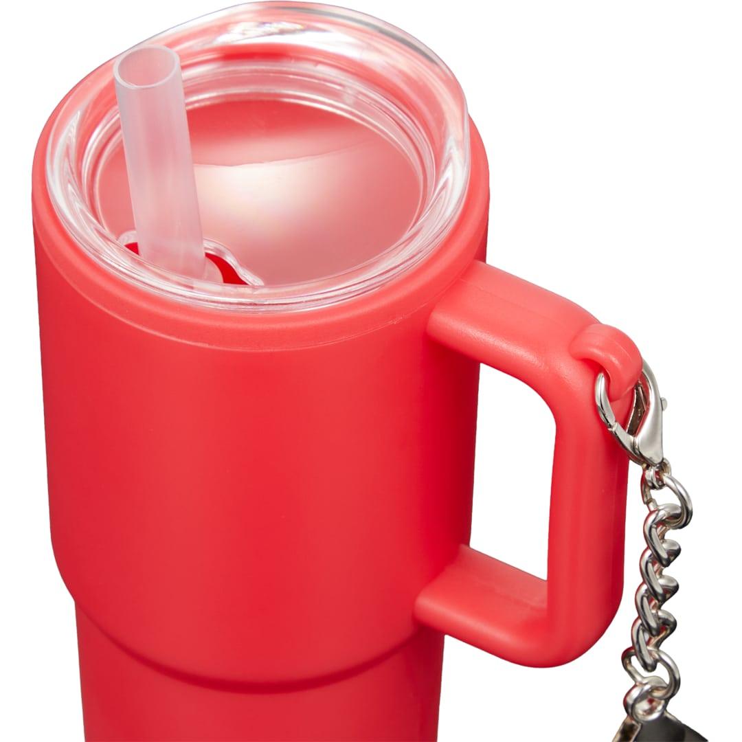 Shot glass tumbler w/ keychain 4oz Black miniatura 55