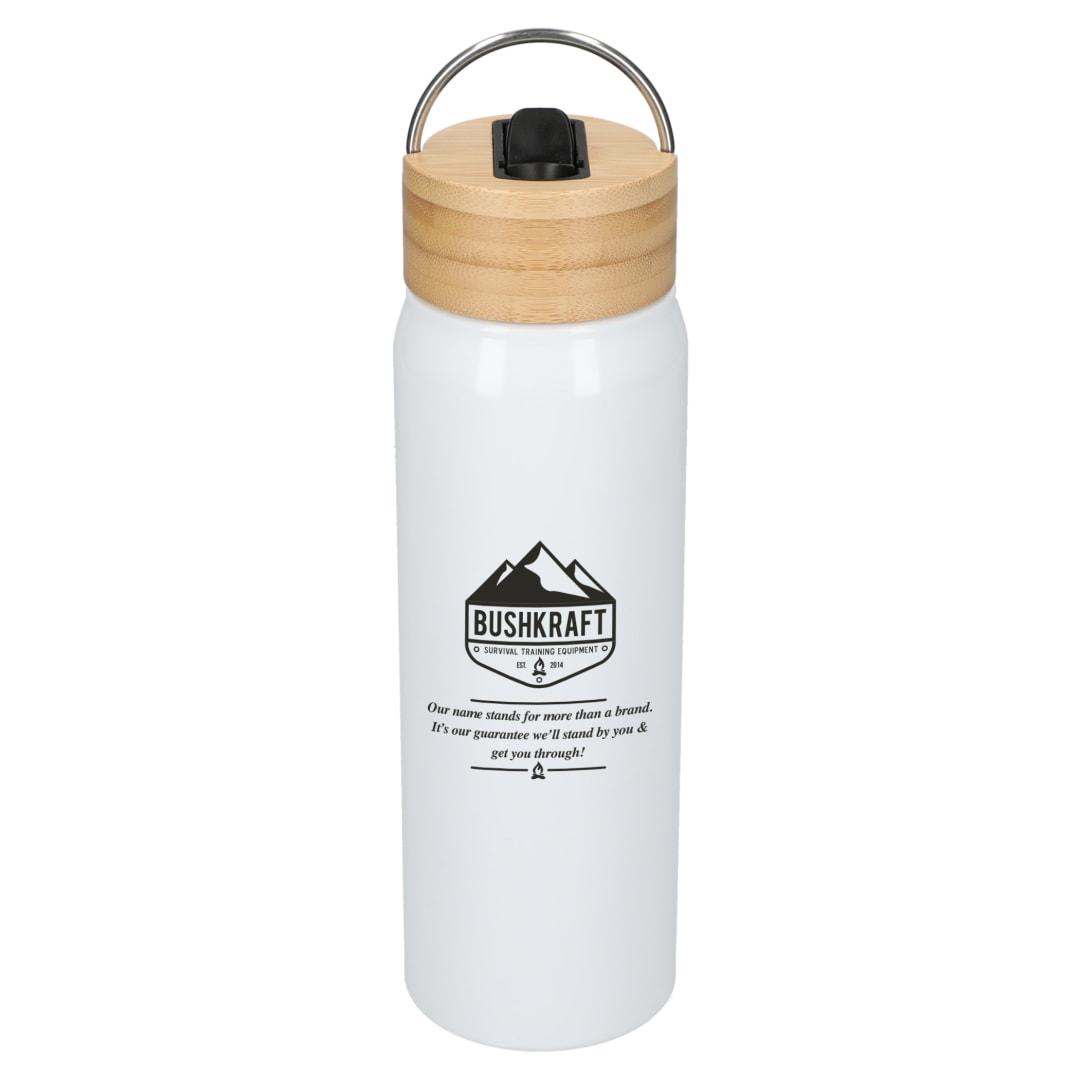 Billy 26oz aluminum bottle w/ fsc® bamboo lid Black miniatura 43