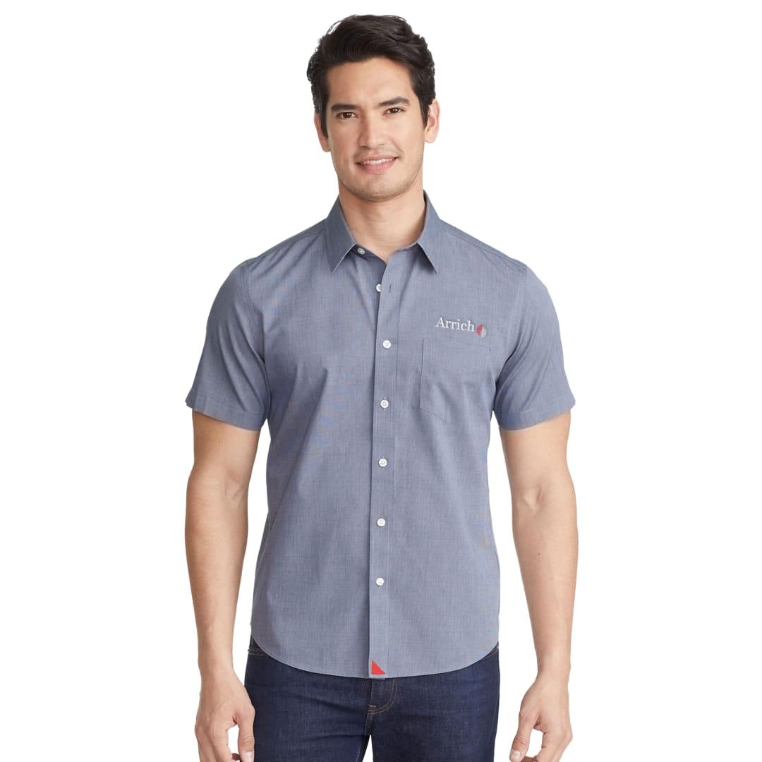 Untuckit petrus wf short sleeve shirt-mens Navy Blue miniatura 6