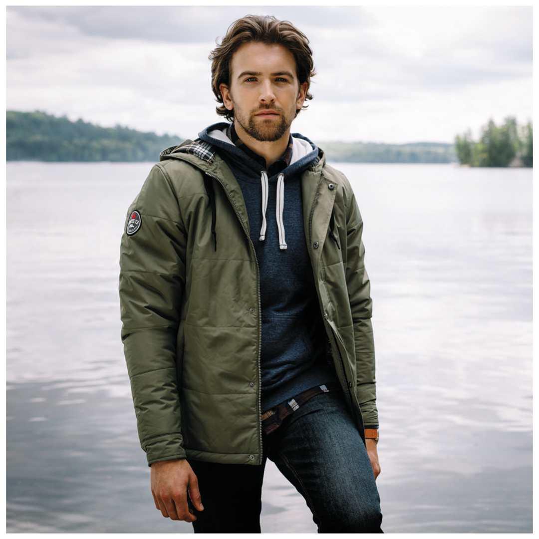 Mens gravenhurst roots73 jacket Dark Green miniatura 5