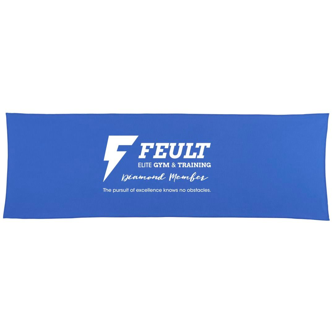 Recycled pet eco cooling fitness towel Black miniatura 5