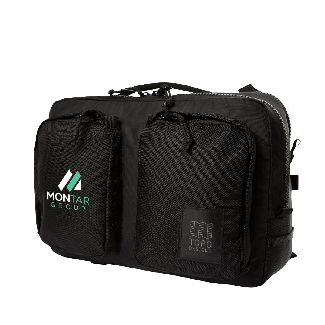 Topo recycled global briefcase Black miniatura 12