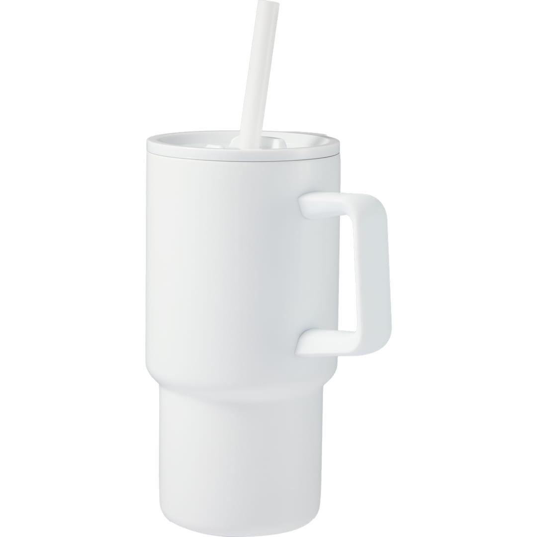 Summit 18oz recycled vacuum insulated mug w/ straw Black miniatura 24