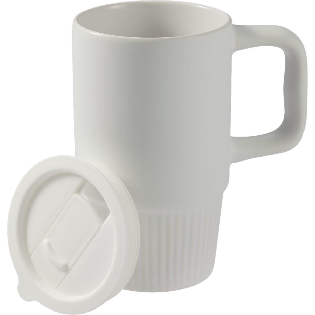 Camden 13oz ceramic mug w/ lid Black miniatura 36