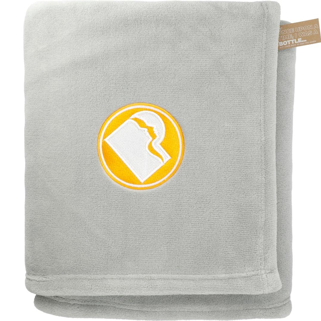 Recycled pet oversized coral fleece blanket Grey miniatura 6