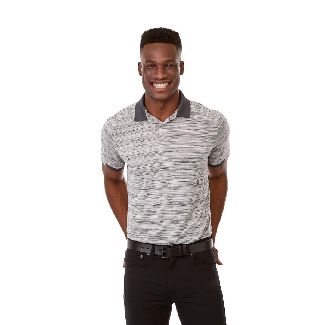 Mens emory short sleeve polo Red front