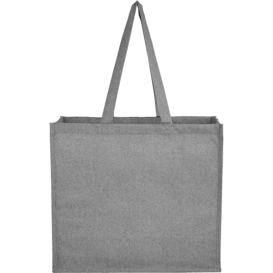 4Oz recycled cotton shopper tote with laminated Grey miniatura 4