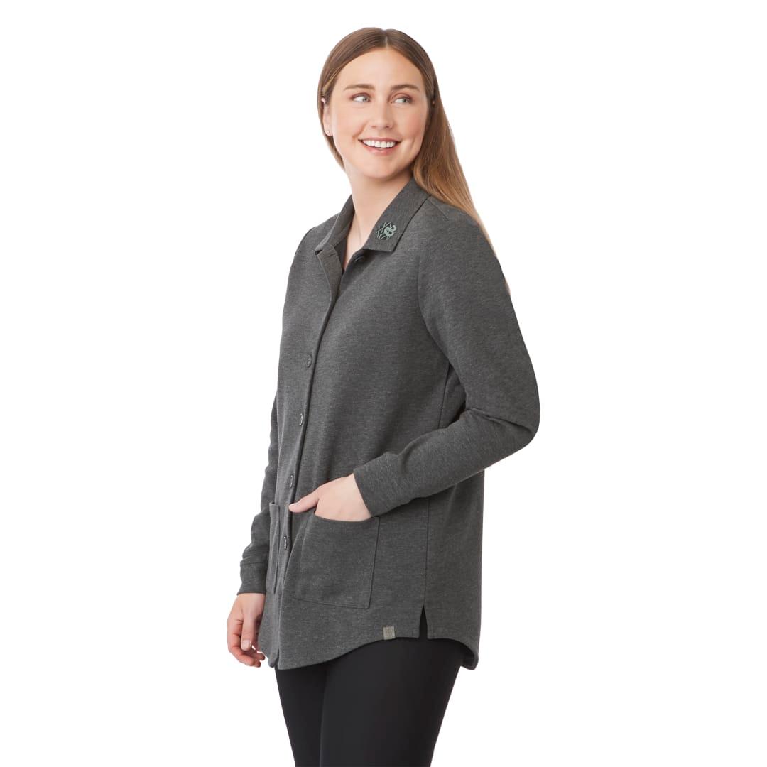 Rigi eco knit button cardi - womens Black miniatura 6