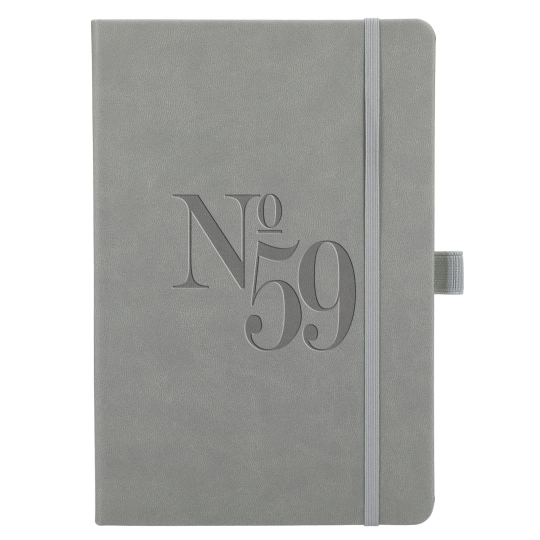 5.5 X 8.5 mano recycled hard bound journal Black miniatura 9