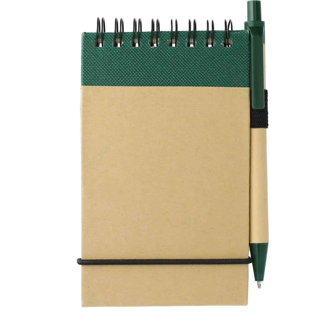 Fsc® mix 5 x 3 recycled jotter with pen Natural miniatura 16