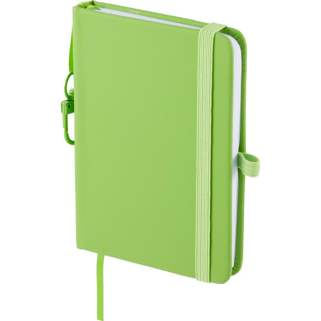 Mini recycled notebook w/ clip Black miniatura 16