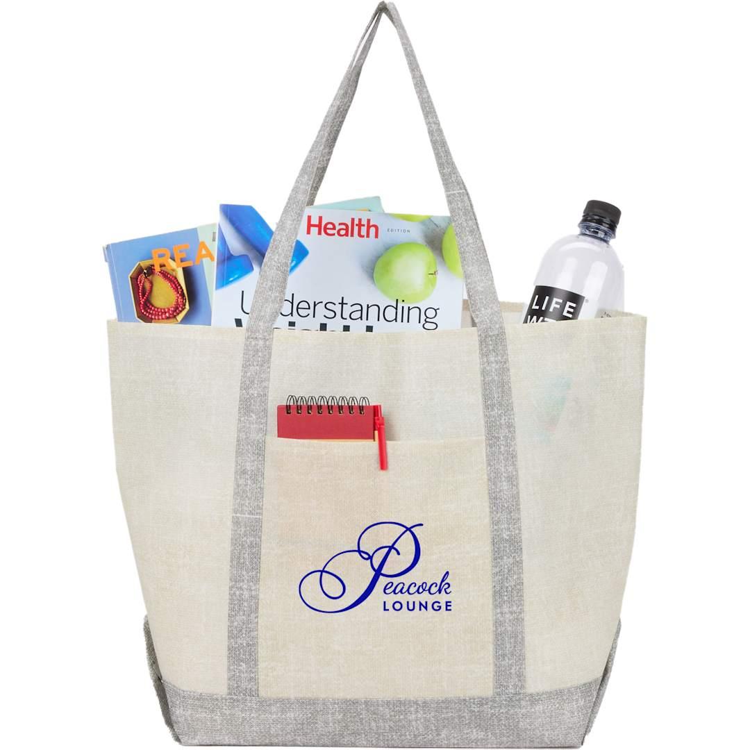 Recycled beacon non-woven all purpose tote Grey miniatura 9