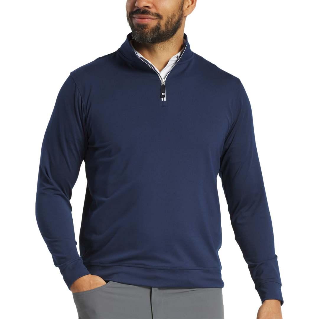 Footjoy approach quarter-zip mid-layer Navy Blue miniatura 13