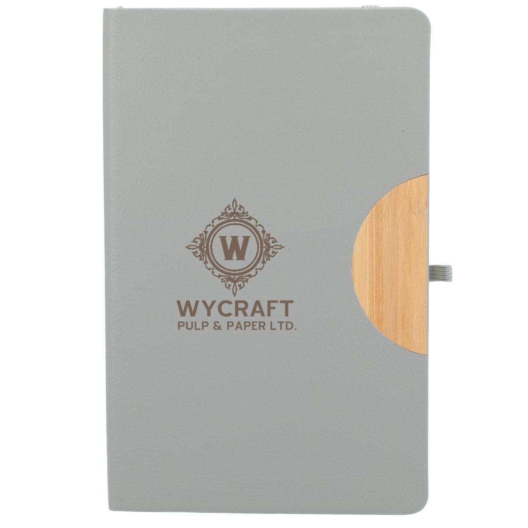 5.5 X 8.5 kaya bamboo trim journal Grey miniatura 11
