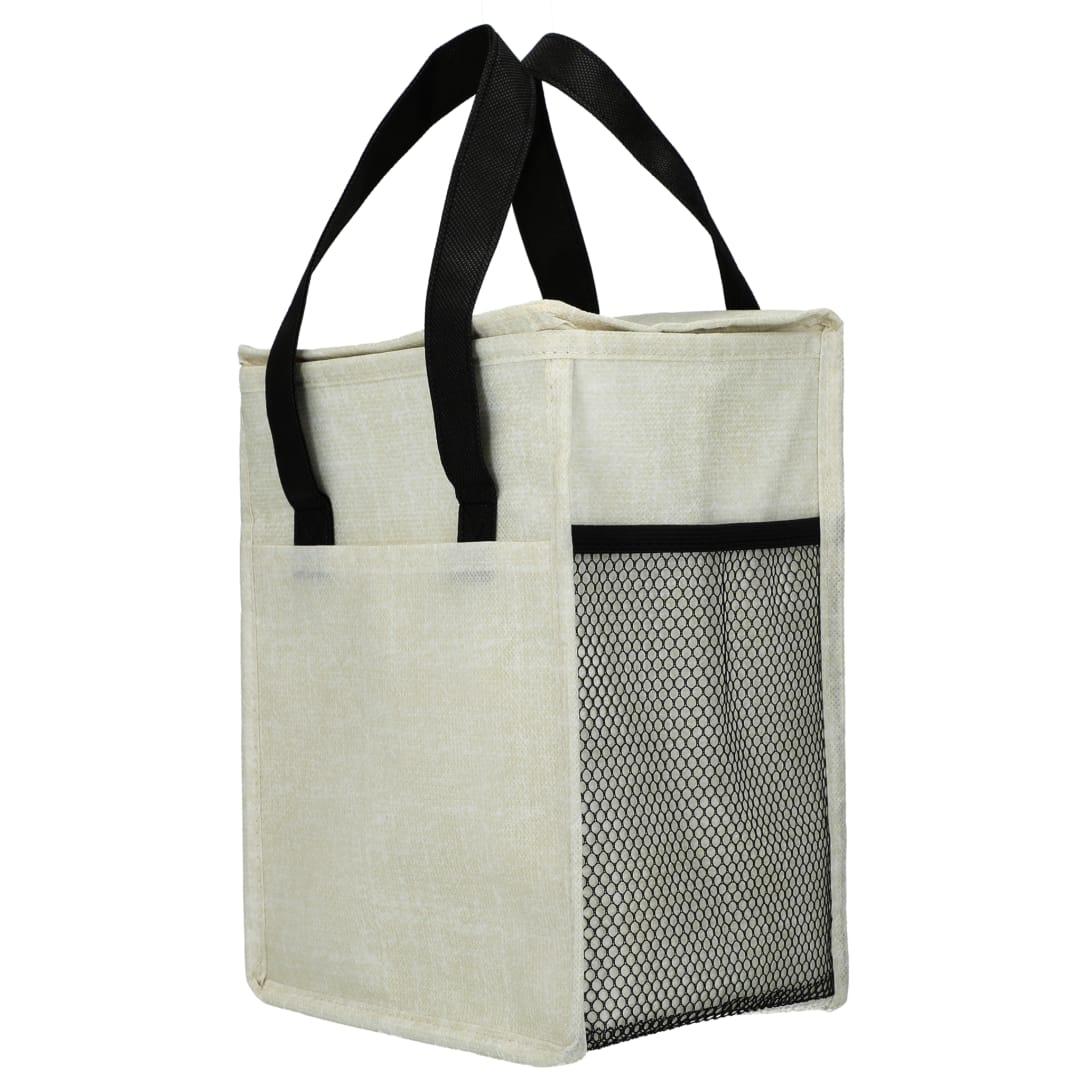 Ares recycled non-woven 12 can cooler Black front
