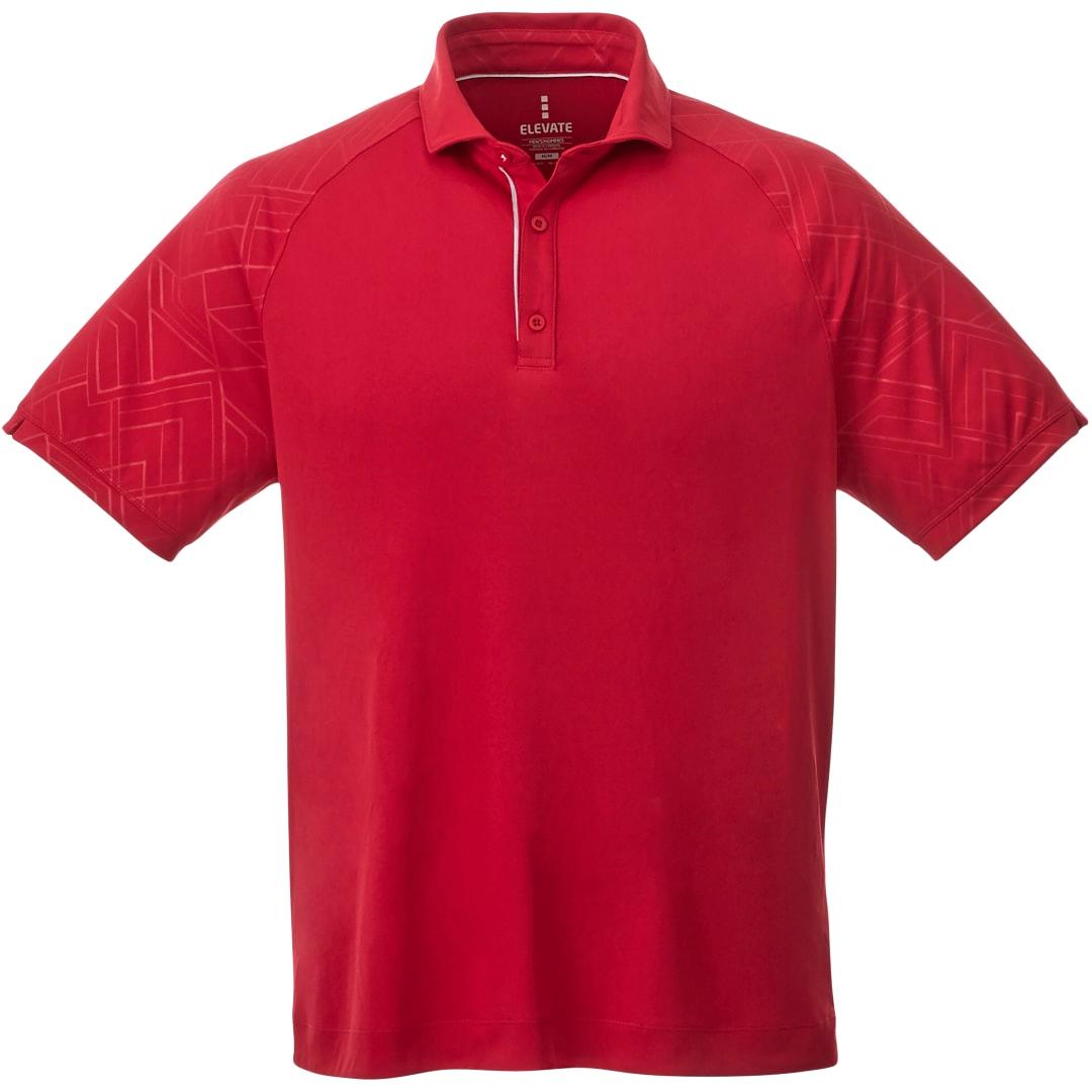 Mens hakone ss polo Red miniatura 11