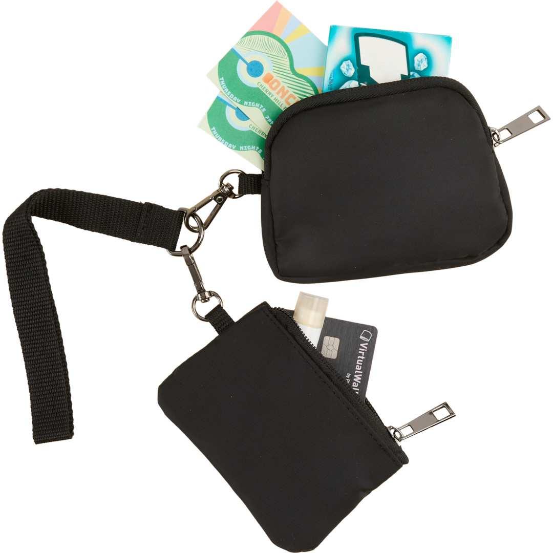 Daybreak recycled dual lanyard Black miniatura 3