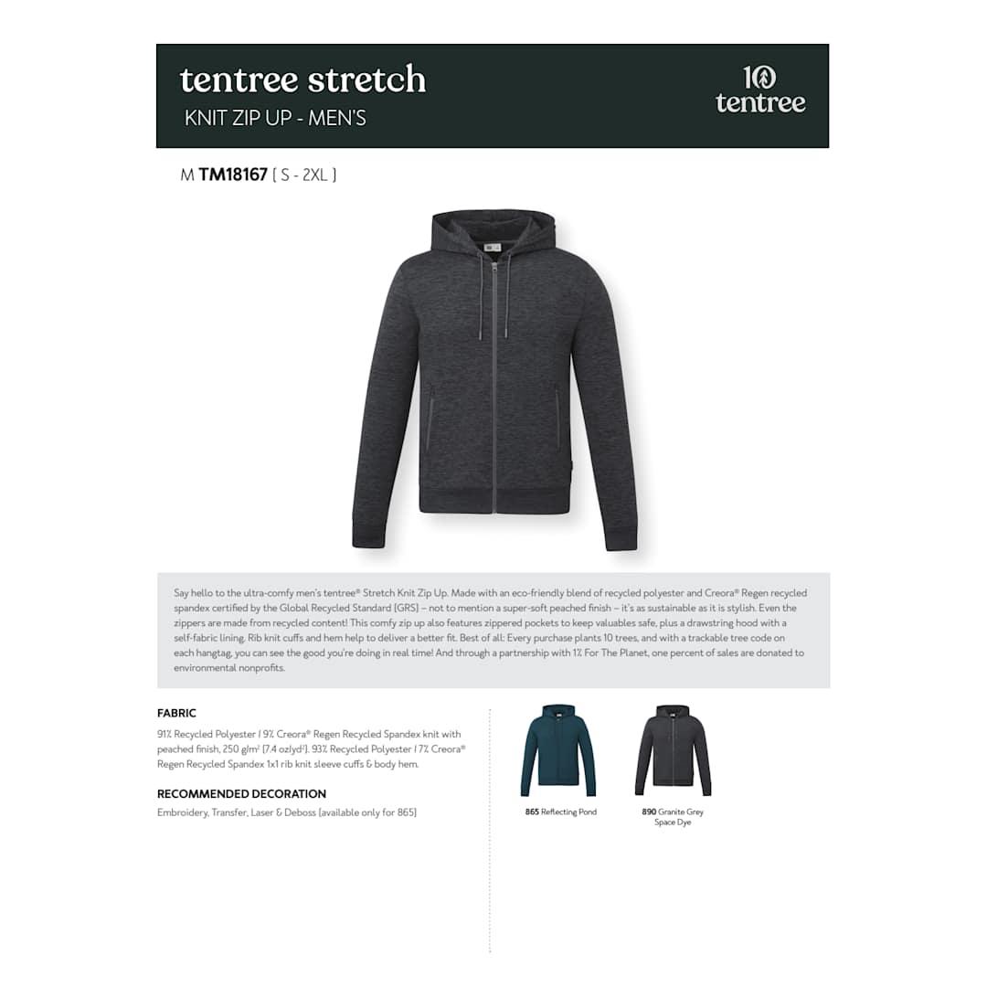 Tentree stretch knit zip up - mens Blue miniatura 23