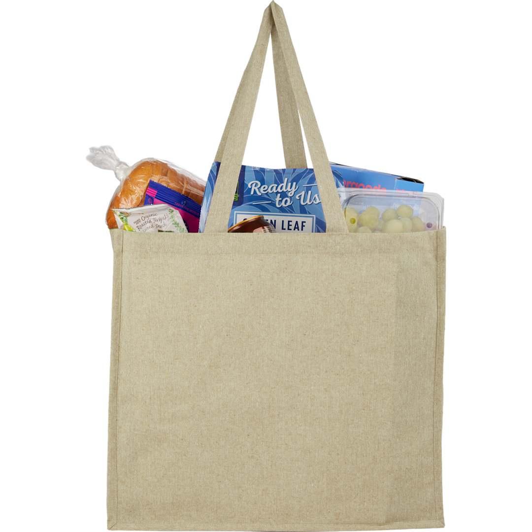 4Oz recycled cotton shopper tote with laminated Grey miniatura 11