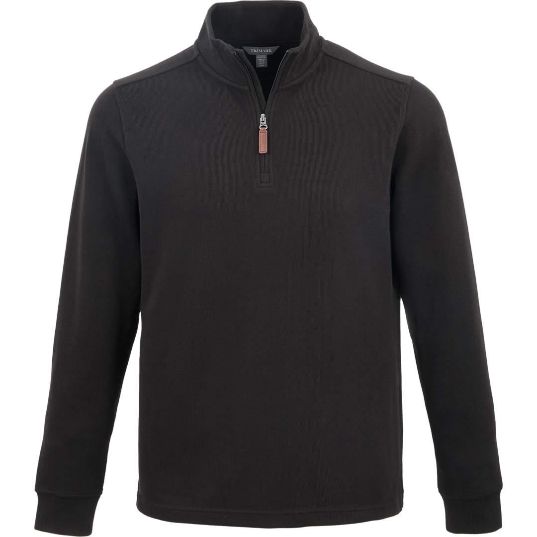 Hudson eco knit quarter zip-mens Beige miniatura 27