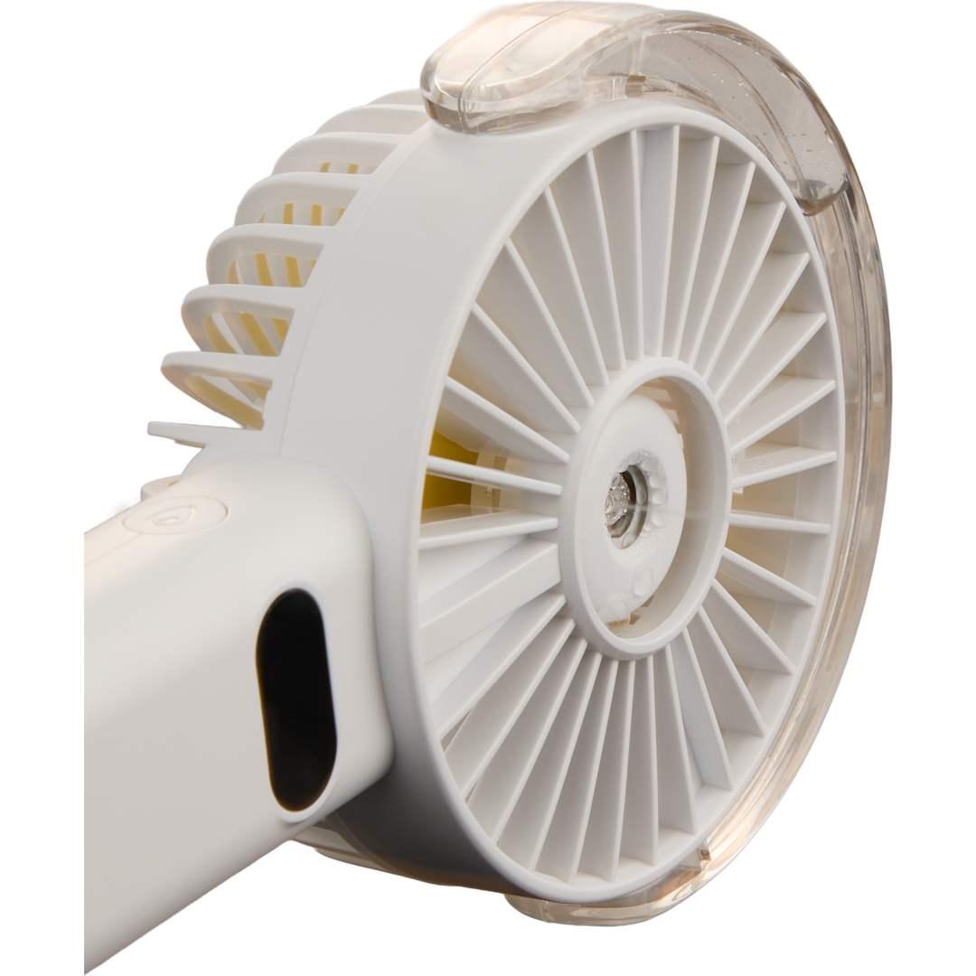 Rechargeable portable led fan with water mist Black miniatura 27