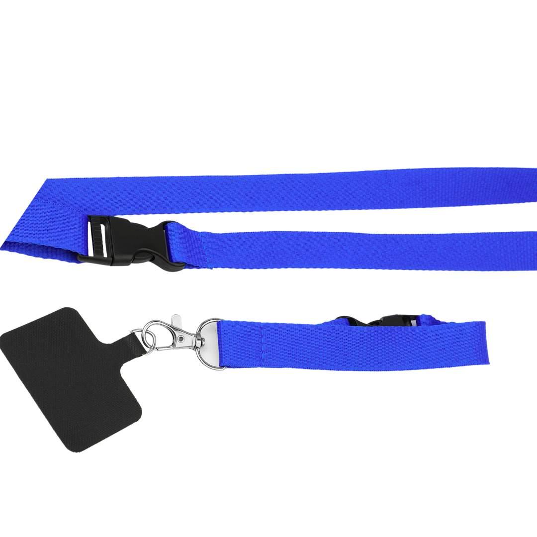 Adjustable recycled phone lanyard Black miniatura 21