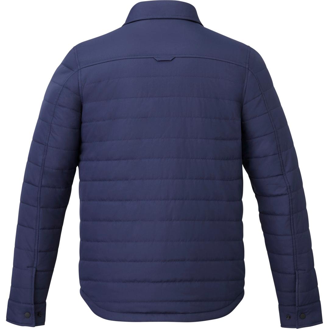 Mens porter eco insulated shacket Navy Blue front