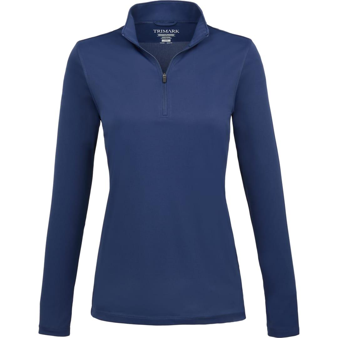 Dara knit quarter zip - womens Navy Blue miniatura 9