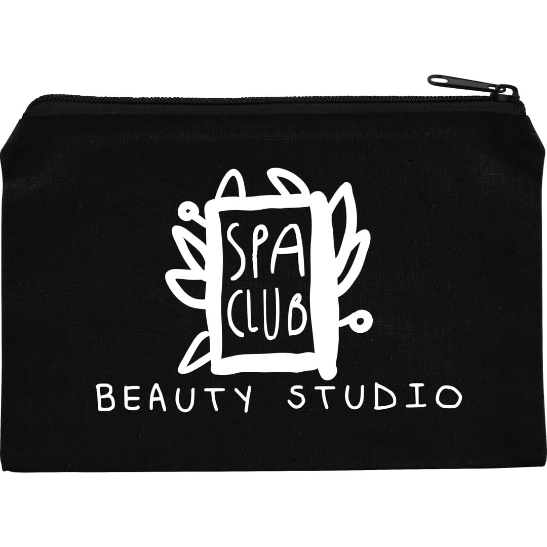 8Oz. cotton travel pouch Black miniatura 3