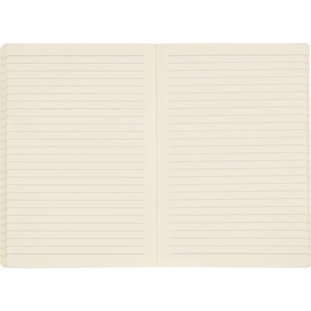 5.5 X 8 fsc ® recycled mano slim meeting journal Black miniatura 25