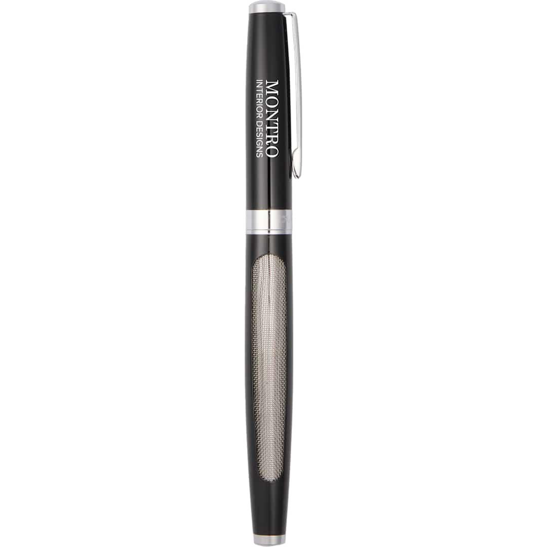 Luxe recycled stainless steel roller ball Black miniatura 4