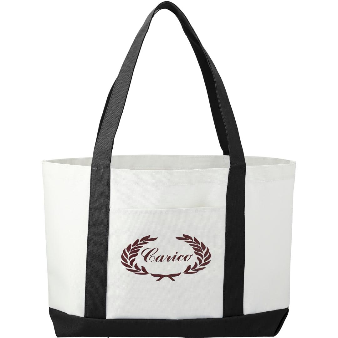 Large canvas tote bag White miniatura 15