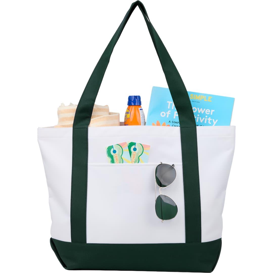 Oversized recyled canvas tote bag Black miniatura 12