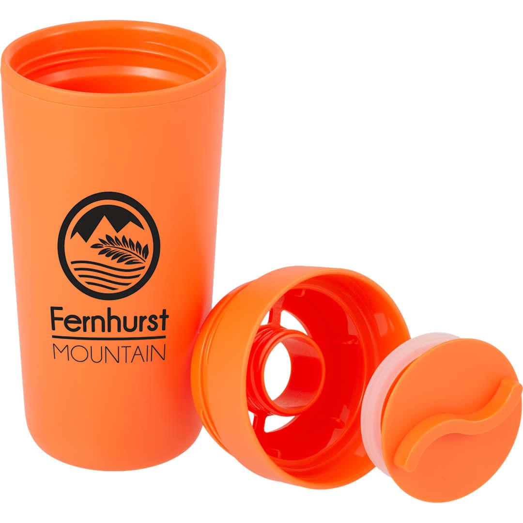 Lola recycled tumbler w/ 360 degree lid 16 oz Black miniatura 37
