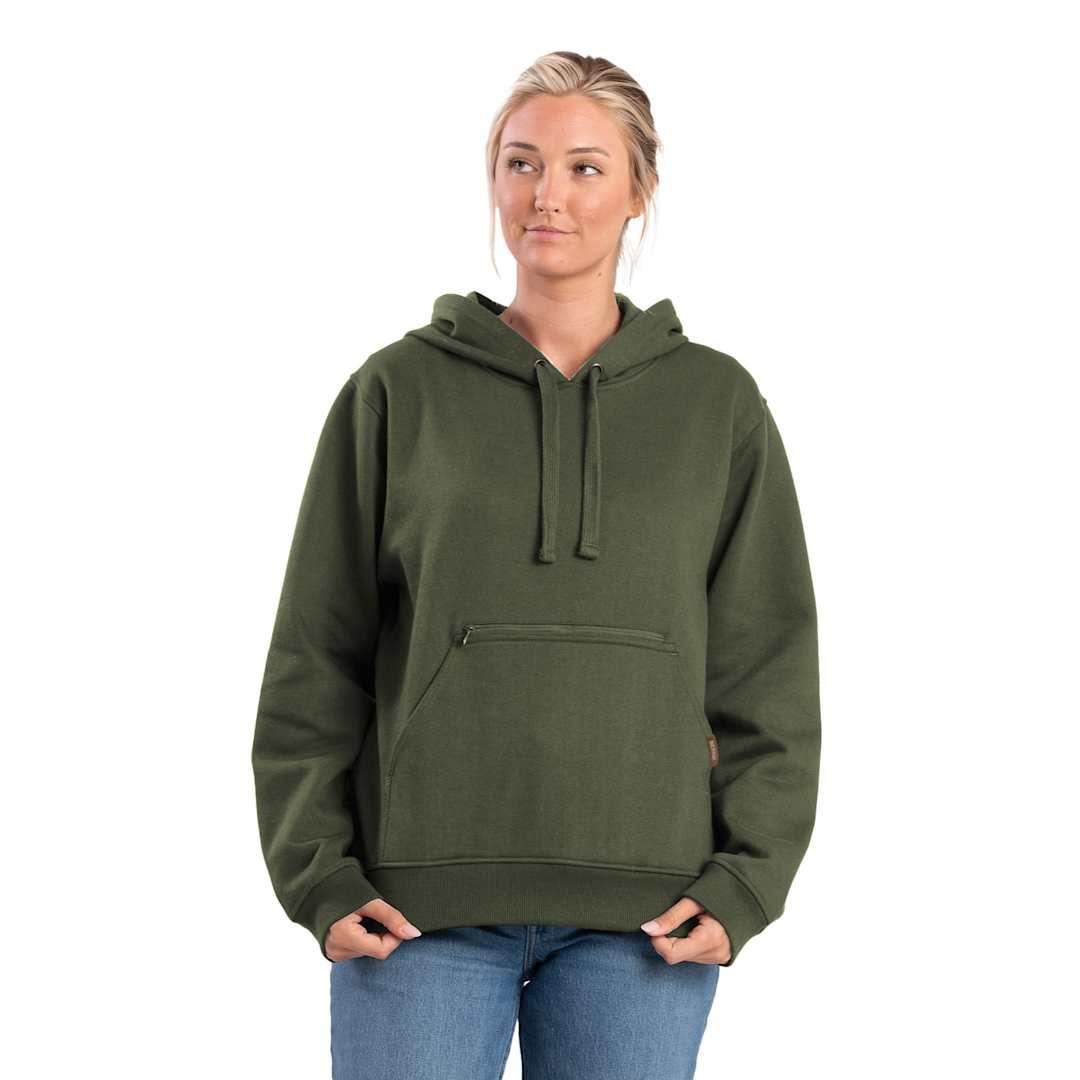 Berne heritage zippered hooded pullover sweatshirt - womens Navy Blue miniatura 5