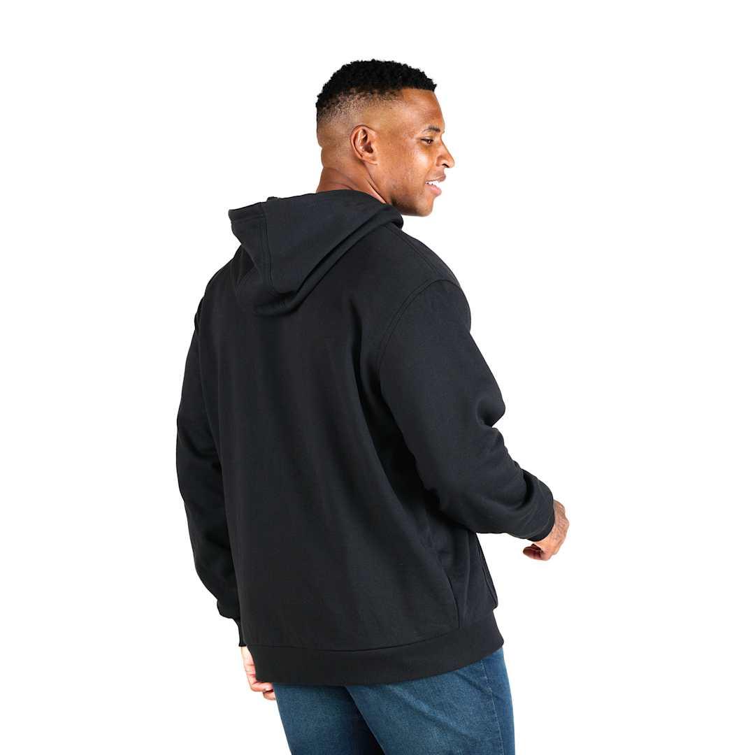 Berne heritage grid fleece-lined zip sweatshirt - mens Black miniatura 12