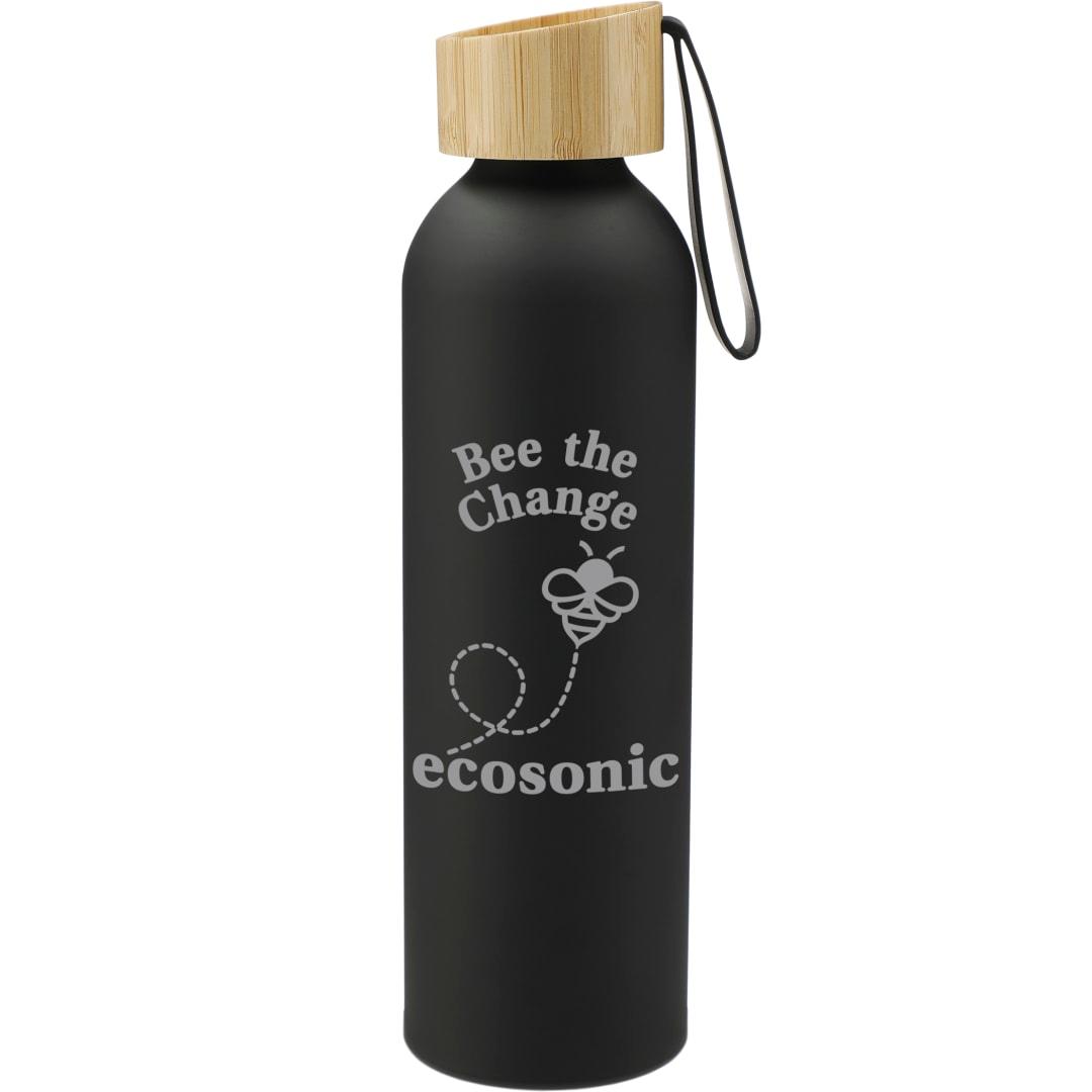 Ryze aluminum bottle 22 oz w/ fsc® 100% bamboo lid White miniatura 6