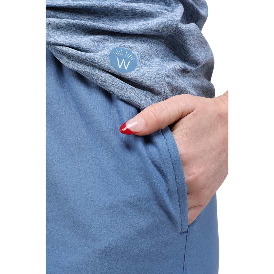 Wellable womens knit short Blue miniatura 9