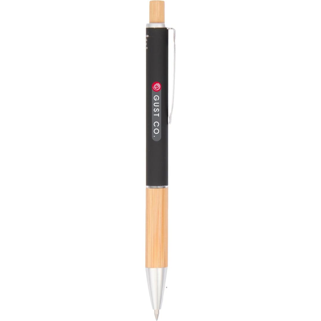 Bamboo ral soft touch ballpoint Black miniatura 3