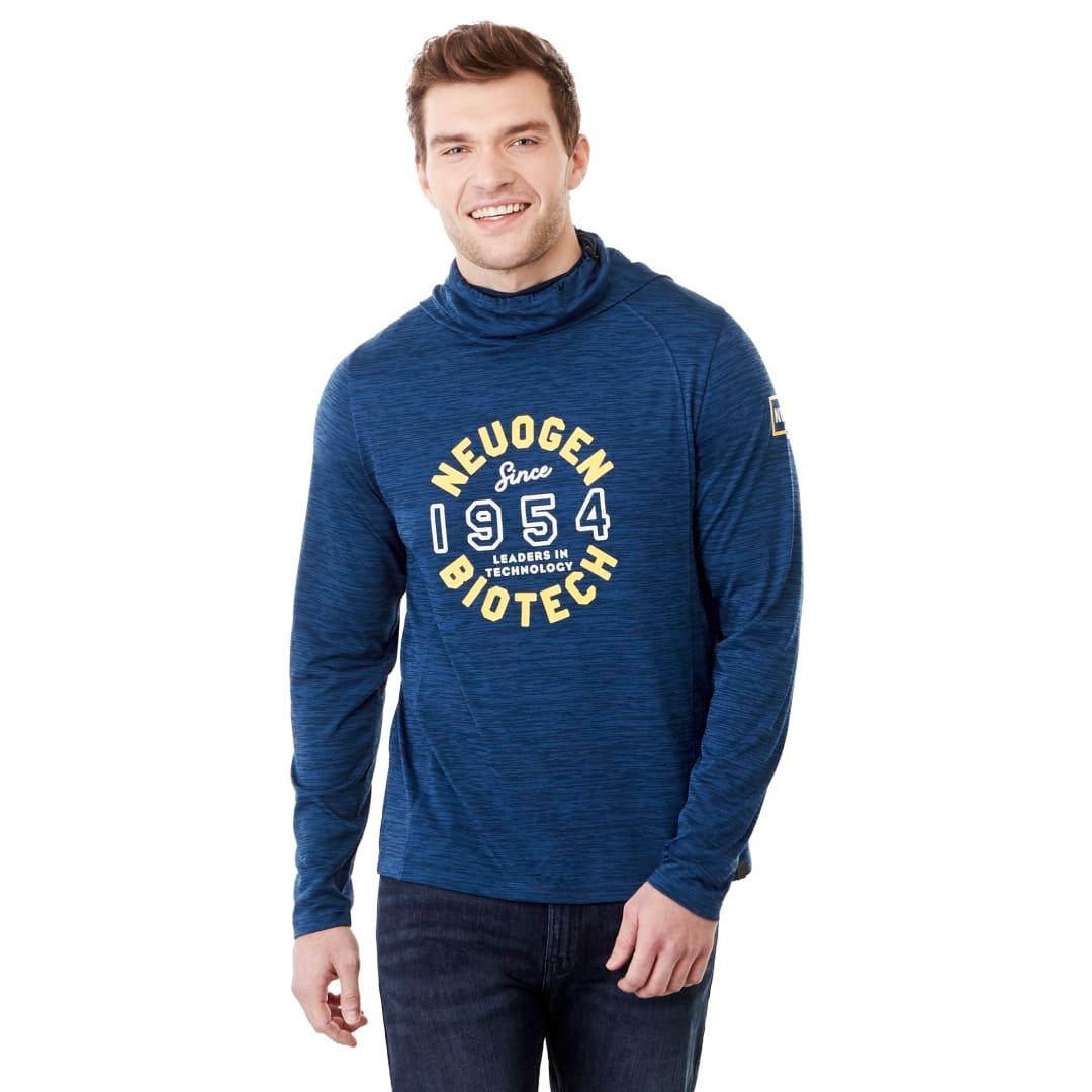 Mens sira eco knit hoody Blue miniatura 10