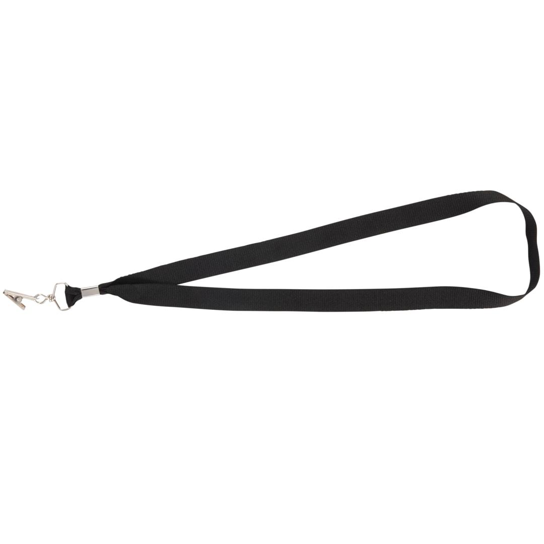 Lanyard with bulldog clip Red front