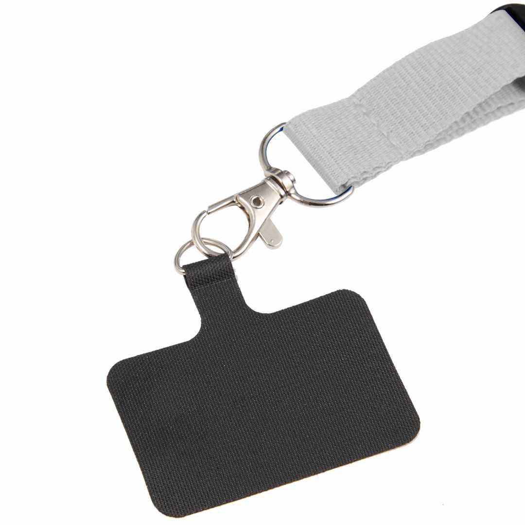 Adjustable recycled phone lanyard Black miniatura 33