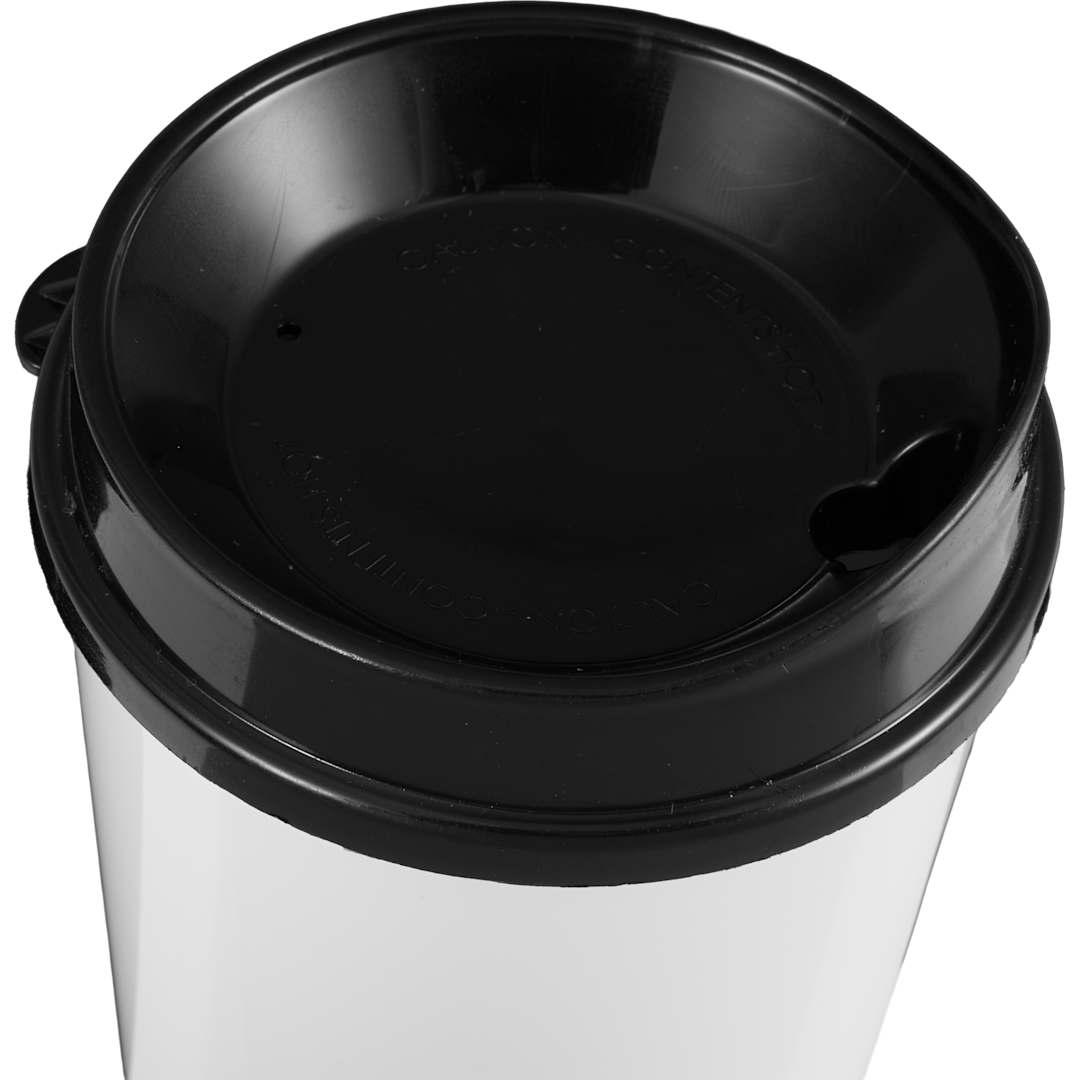 The roadmaster recycled 20oz travel tumber w/ lid Black miniatura 4