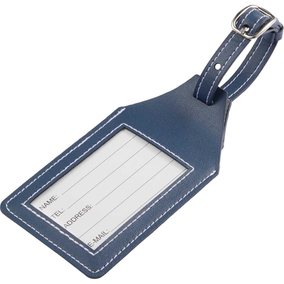 Wander & roam luggage tag w/ air tag holder Black miniatura 11