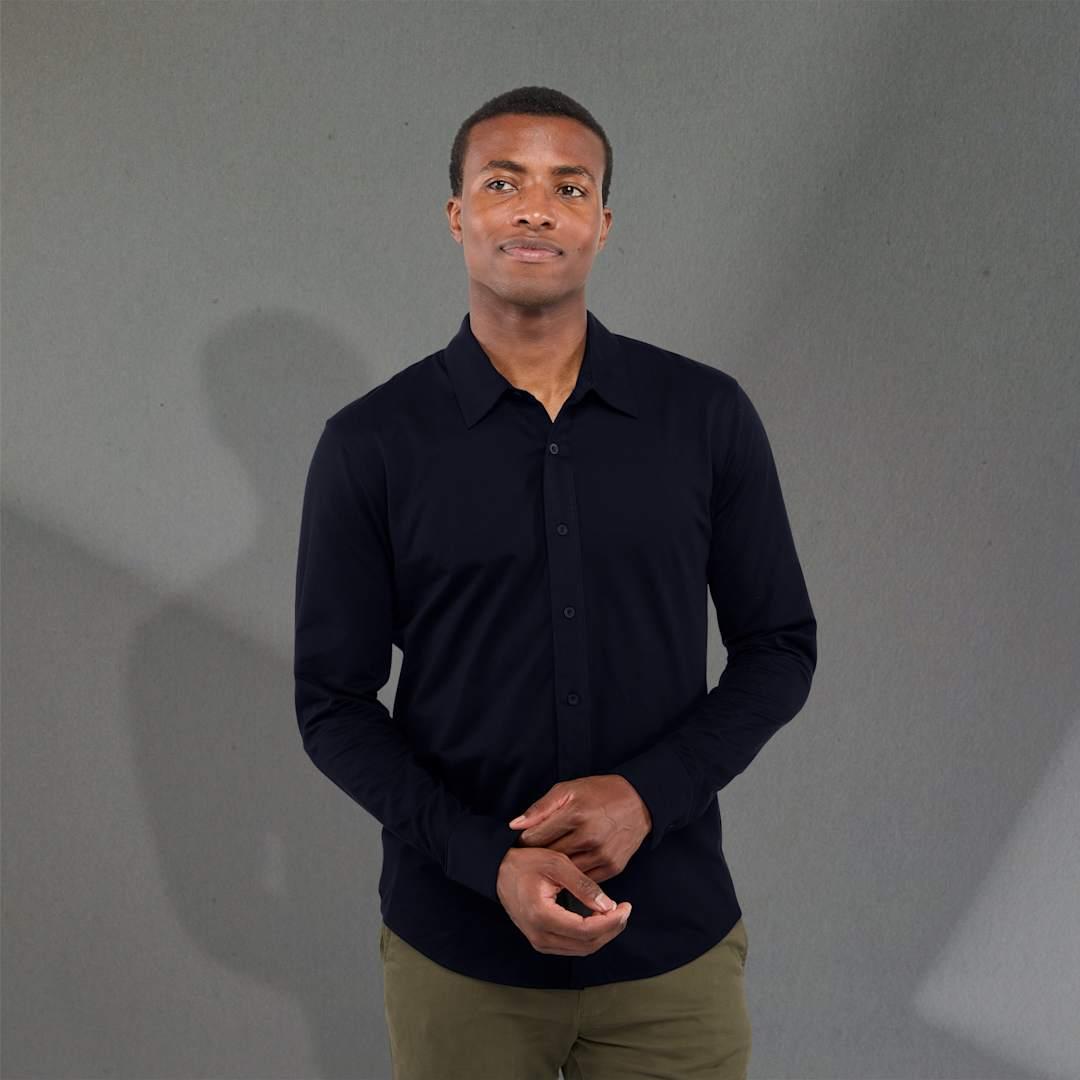 Tatra eco long sleeve knit shirt - mens White miniatura 13
